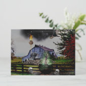 *~* Torch Hand Skulls HALLOWEEN CARD (Staand voorkant)