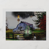 *~* Torch Hand Skulls HALLOWEEN CARD (Voorkant / Achterkant)