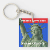 Torch High! Liberty Emblem • 1776–2026 USA Sleutelhanger (Voorkant)