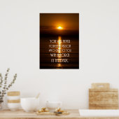 Torch In The Dark Citaat Poster (Keuken)