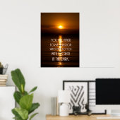 Torch In The Dark Citaat Poster (Thuiskantoor)