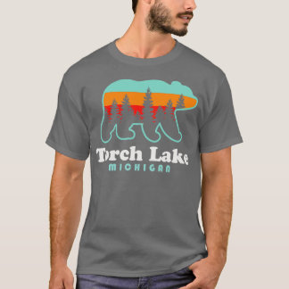 Torch Lake Beach Vakantie Michigan Beer Bomen T-shirt