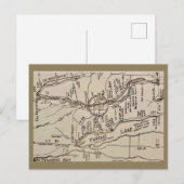 Torch Lake Michigan Vintage Kaart (Voorkant / Achterkant)