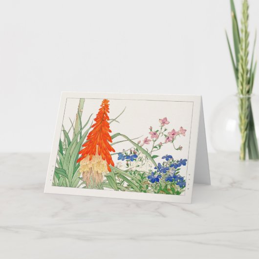 Torch lily, Lobelia, van Tanigami Konan Kaart (Voorkant)