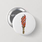 TORCH NO GLOW RONDE BUTTON 5,7 CM (Voorkant /achterkant)