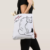 Torch Tail en Leaping Coyote op een Canvas tas (Dichtbij)