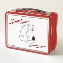 Torch Tail en leaping Coyote op een Red Metal Lunc