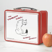 Torch Tail en leaping Coyote op een Red Metal Lunc (In situ)