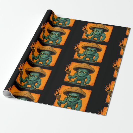 Torch & Temper-Mushroom Beast Cadeaupapier (Uitgerold)