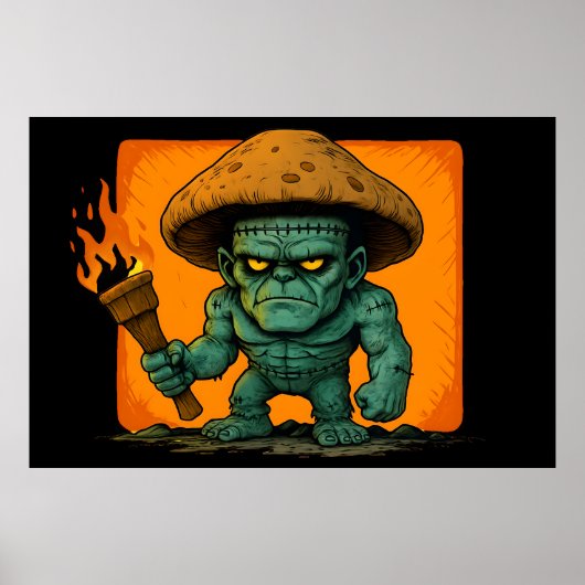 Torch & Temper – Mushroom Beast Design Poster (Voorkant)