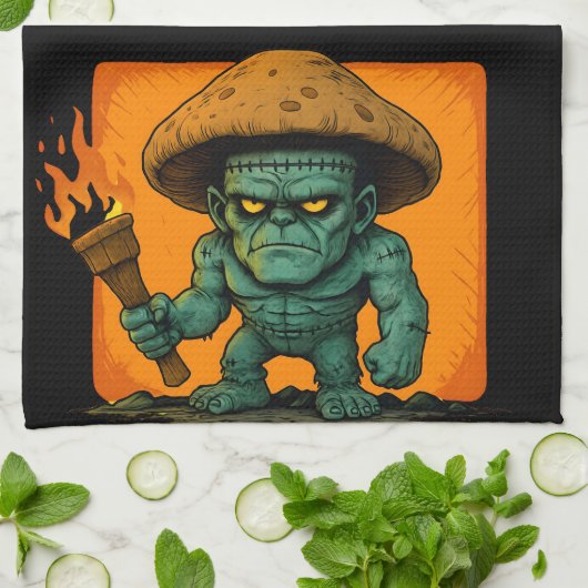 Torch & Temper – Mushroom Beast Design Theedoek (Gevouwen)