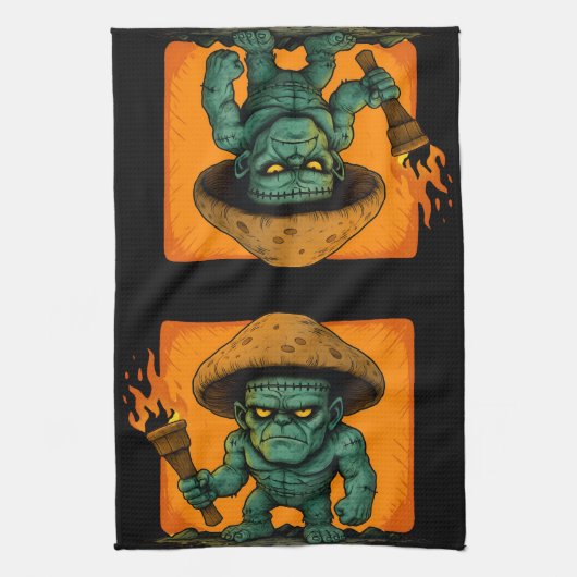 Torch & Temper – Mushroom Beast Design Theedoek (Verticaal)