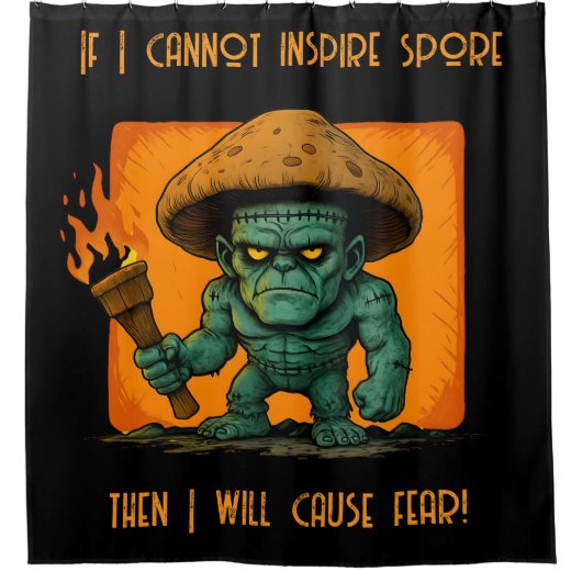 Torch & Temper-Mushroom Beast Douchegordijn (Voorkant)