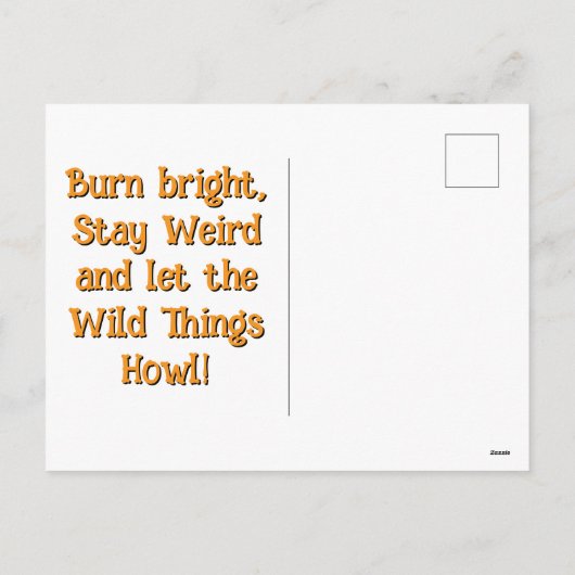 Torch & Temper-Mushroom Beast Feestdagenkaart (Achterkant)