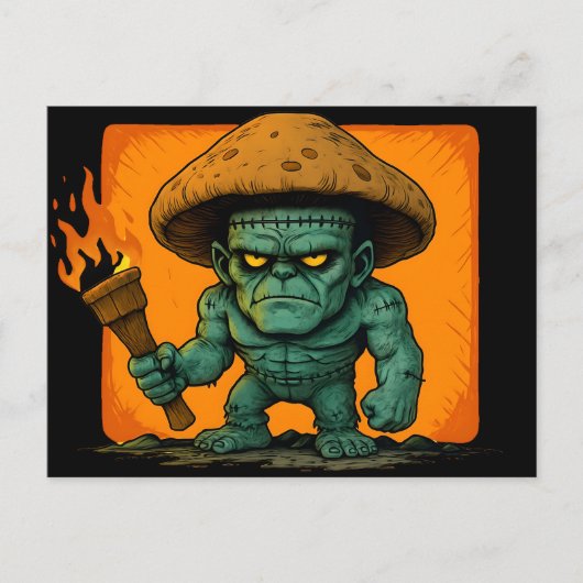 Torch & Temper-Mushroom Beast Feestdagenkaart (Voorkant)