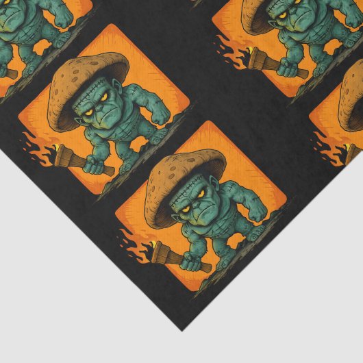 Torch & Temper-Mushroom Beast Pattern Tissuepapier (Detail)