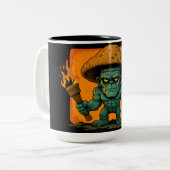 Torch & Temper-Mushroom Beast Tweekleurige Koffiemok (Voorkant links)