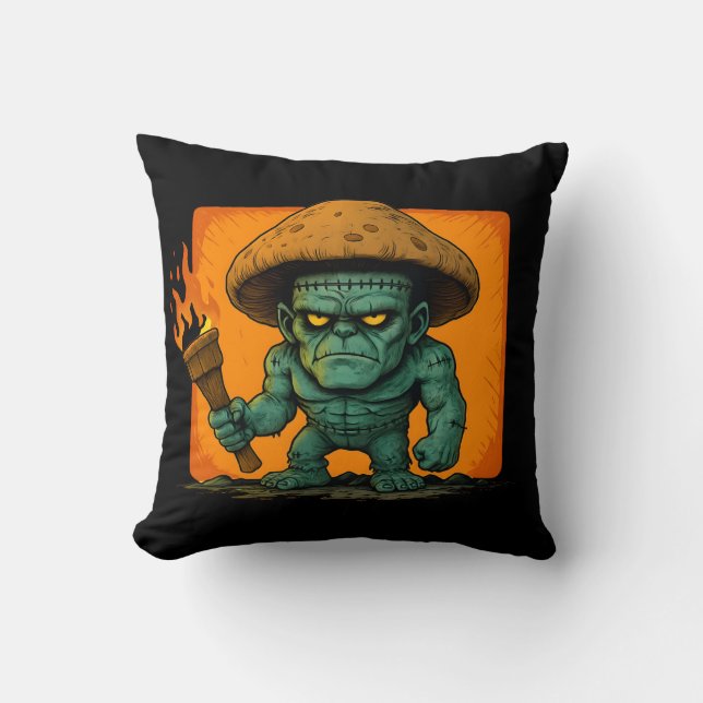 Torch & Temper – Mushroom Beest Design Kussen (Voorkant)