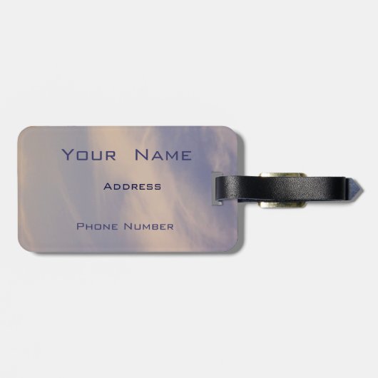 Torch Tower in Doha Bagagelabel (Achterkant horizontaal)