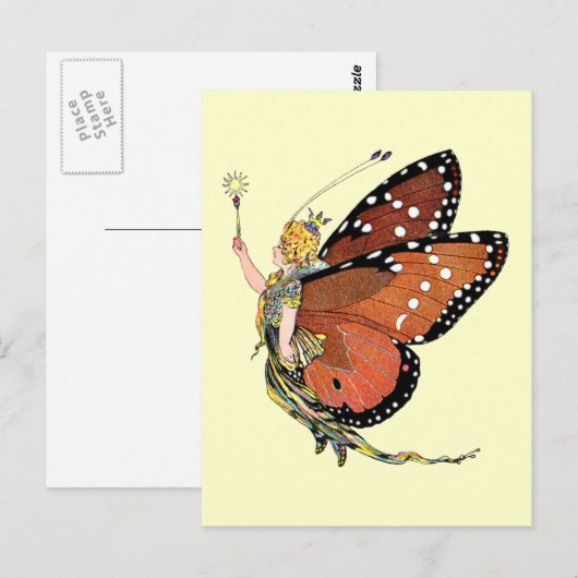 Torchading Pixie Fairy Briefkaart (Voorkant / Achterkant)