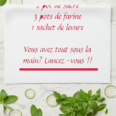 Torchons Recette Gâteau Yaourt Theedoek (Gevouwen)