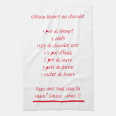 Torchons Recette Gâteau Yaourt Theedoek (Verticaal)