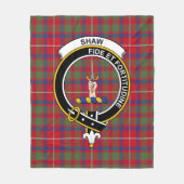 Tordarroch Red Modern Tartan Pset Fleece Deken (Voorkant)