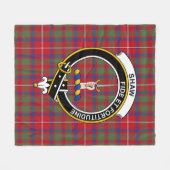 Tordarroch Red Modern Tartan Pset Fleece Deken (Voorkant (Horizontaal))