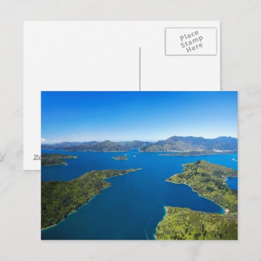 Torea Bay, Charlotte Sound, Marlborough Briefkaart (Voorkant / Achterkant)