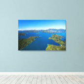 Torea Bay, Charlotte Sound, Marlborough Canvas Afdruk (Insitu (Houten vloer))