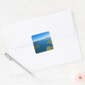 Torea Bay, Charlotte Sound, Marlborough Vierkante Sticker (Envelop)