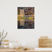 Toren bij de vijver poster (Keuken)