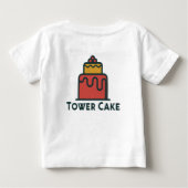 Toren Cake Schattige Baby Fijne Jersey (Achterkant)