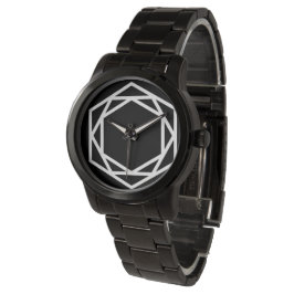 Toren (-) / Custom Oversized Zwarte Armband Horloge