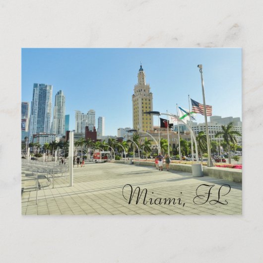 Toren de van de binnenstad van Miami/van de Briefkaart (Voorkant)