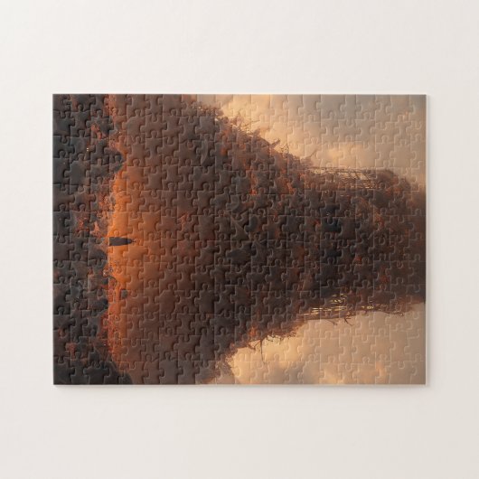 Toren gemaakt van Botten Dark Fantasy Art Legpuzzel (Horizontaal)