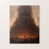 Toren gemaakt van Botten Dark Fantasy Art Legpuzzel (Verticaal)