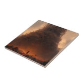 Toren gemaakt van Botten Dark Fantasy Art Tegeltje (Zijkant)