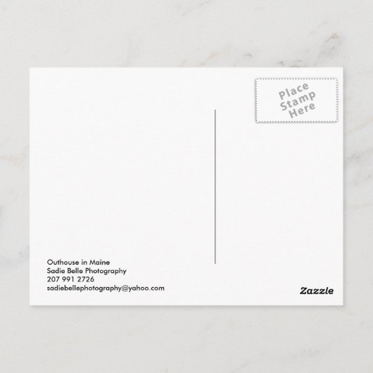 toren in Maine Briefkaart (Achterkant)