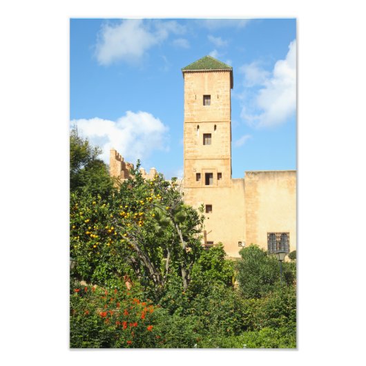 Toren in Rabat, Marokko Foto Afdruk (Voorkant)