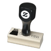 Toren Laag Cake Bakker Verjaardag Script  Logo Rubberstempel (Stempel)
