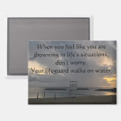 Toren op Araha Beach Keukenmagneet Magneet (Voorkant / Achterkant)