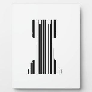 TOREN SCHAAKSTUK BAR CODE Spel Barcode Patroon Fotoplaat