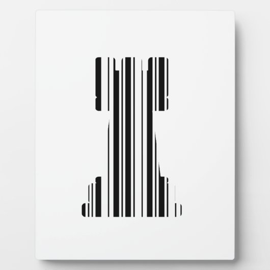 TOREN SCHAAKSTUK BAR CODE Spel Barcode Patroon Fotoplaat (Voorkant)
