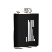 TOREN SCHAAKSTUK BAR CODE Spel Barcode Patroon Heupfles (Rechts)
