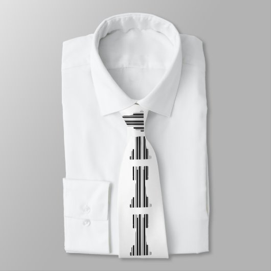 TOREN SCHAAKSTUK BAR CODE Spel Barcode Patroon Stropdas (Gebonden)