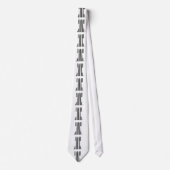 TOREN SCHAAKSTUK BAR CODE Spel Barcode Patroon Stropdas (Voorkant)