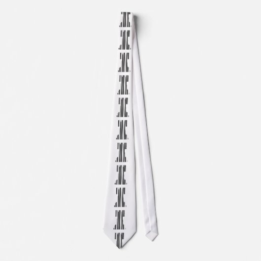 TOREN SCHAAKSTUK BAR CODE Spel Barcode Patroon Stropdas (Voorkant)