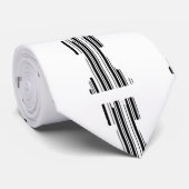 TOREN SCHAAKSTUK BAR CODE Spel Barcode Patroon Stropdas (Opgerold)