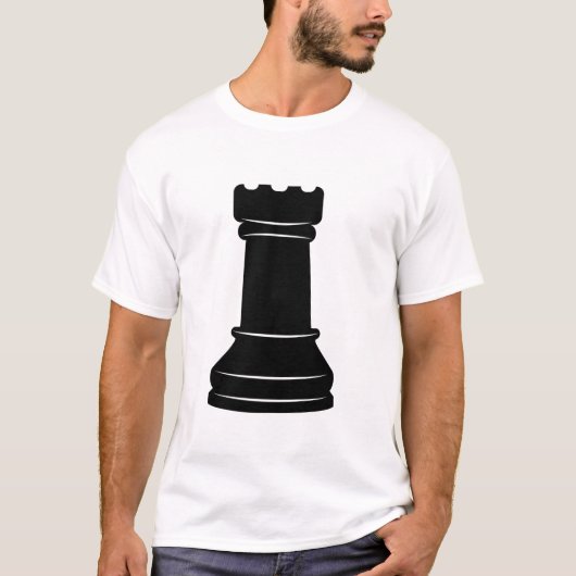 Toren Schaakstuk Halloween T-shirt (Voorkant)